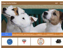 Tablet Screenshot of parson-russell-terrier.com